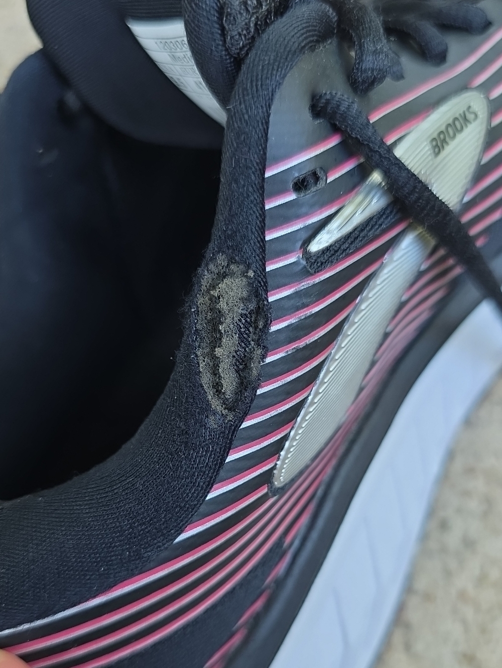 Brooks Addiction 14 Black Hot Pink Running Walking Shoes Sneakers Size 9.5 - Picture 13 of 14